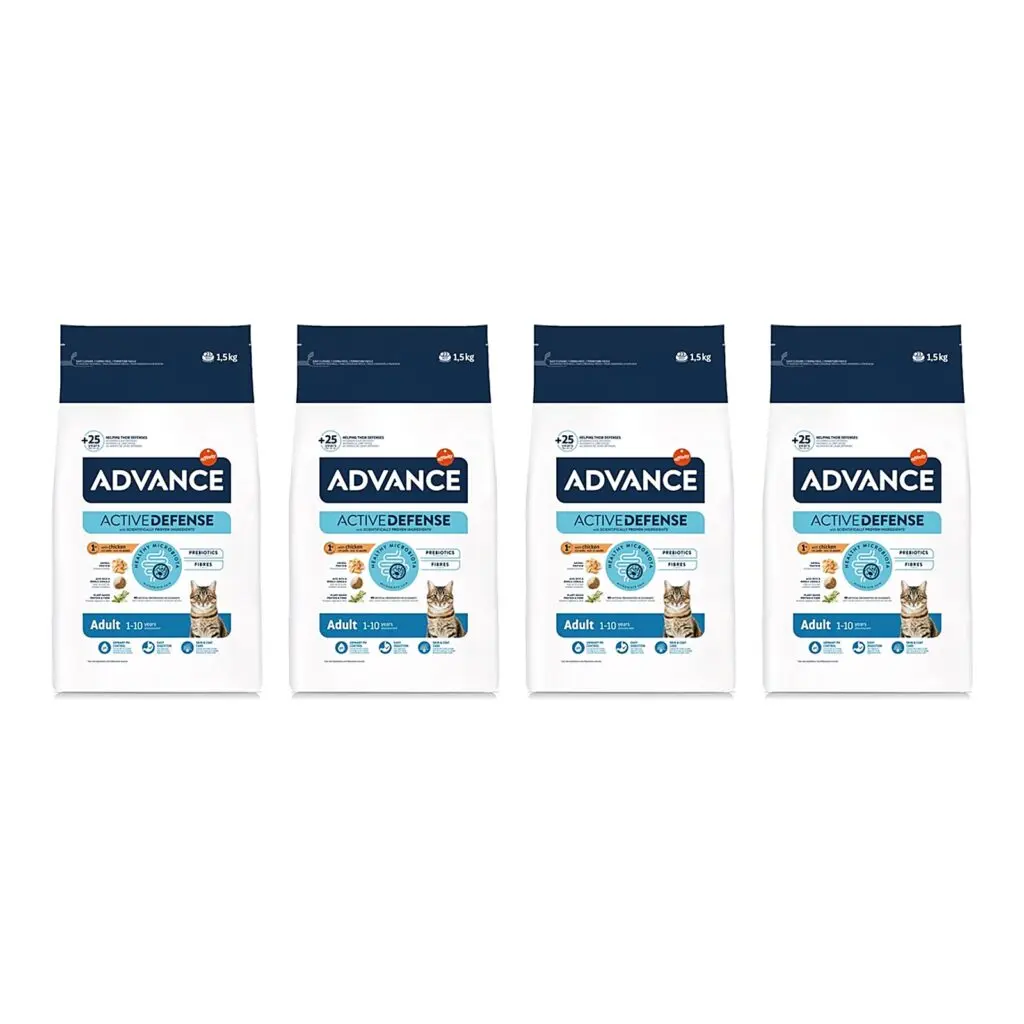 Advance kattenvoer Adult kip en rijst 1,5 kg – multipack 4 stuks