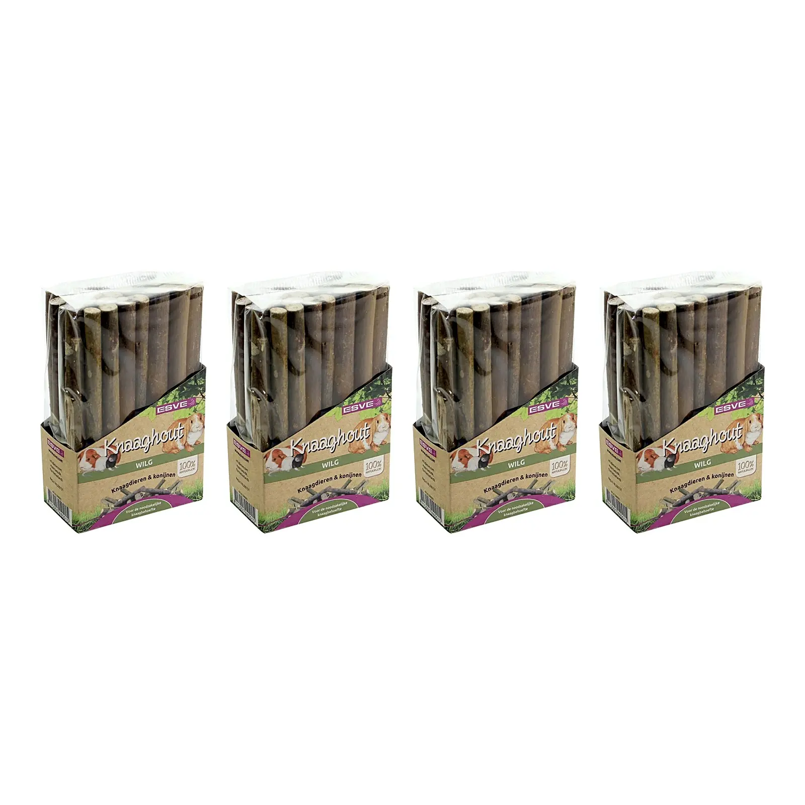 Esve knaaghout wilg 10 cm – multipack 4 stuks - Afbeelding 1