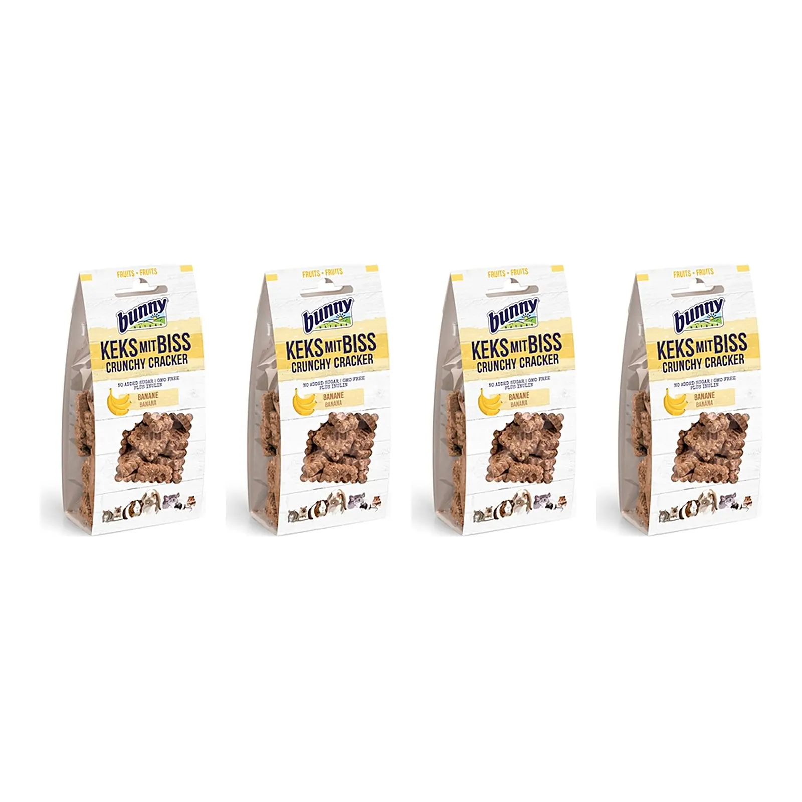 Bunny Nature Crunchy Cracker banaan 50 g – multipack 4 stuks - Afbeelding 1