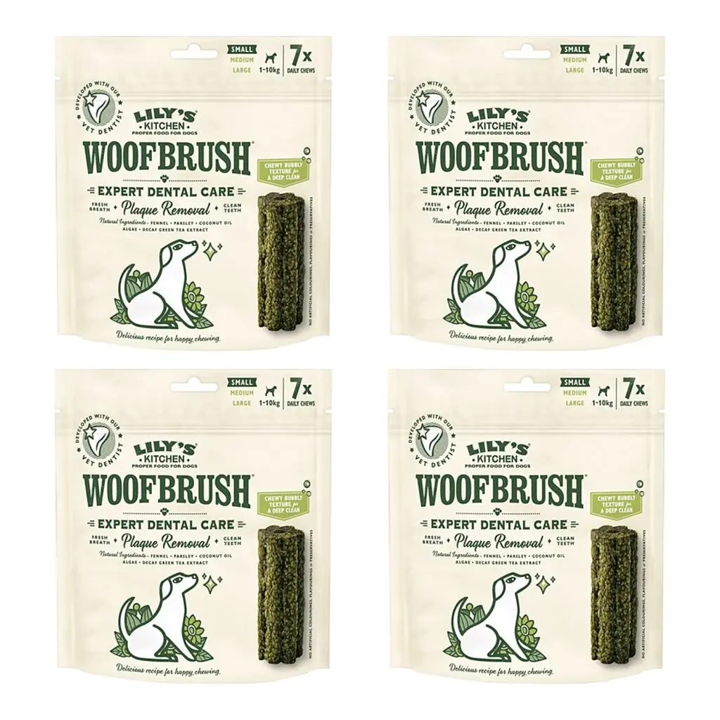 Lily's Kitchen Woofbrush kauwsnack S 22 g – multipack 4 x 7 stuks