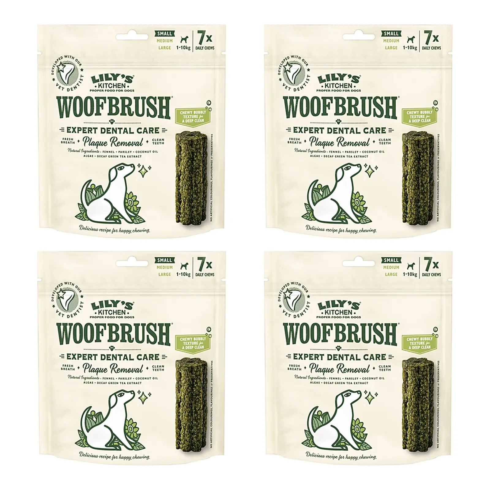 Lily's Kitchen Woofbrush kauwsnack S 22 g – multipack 4 x 7 stuks - Afbeelding 1