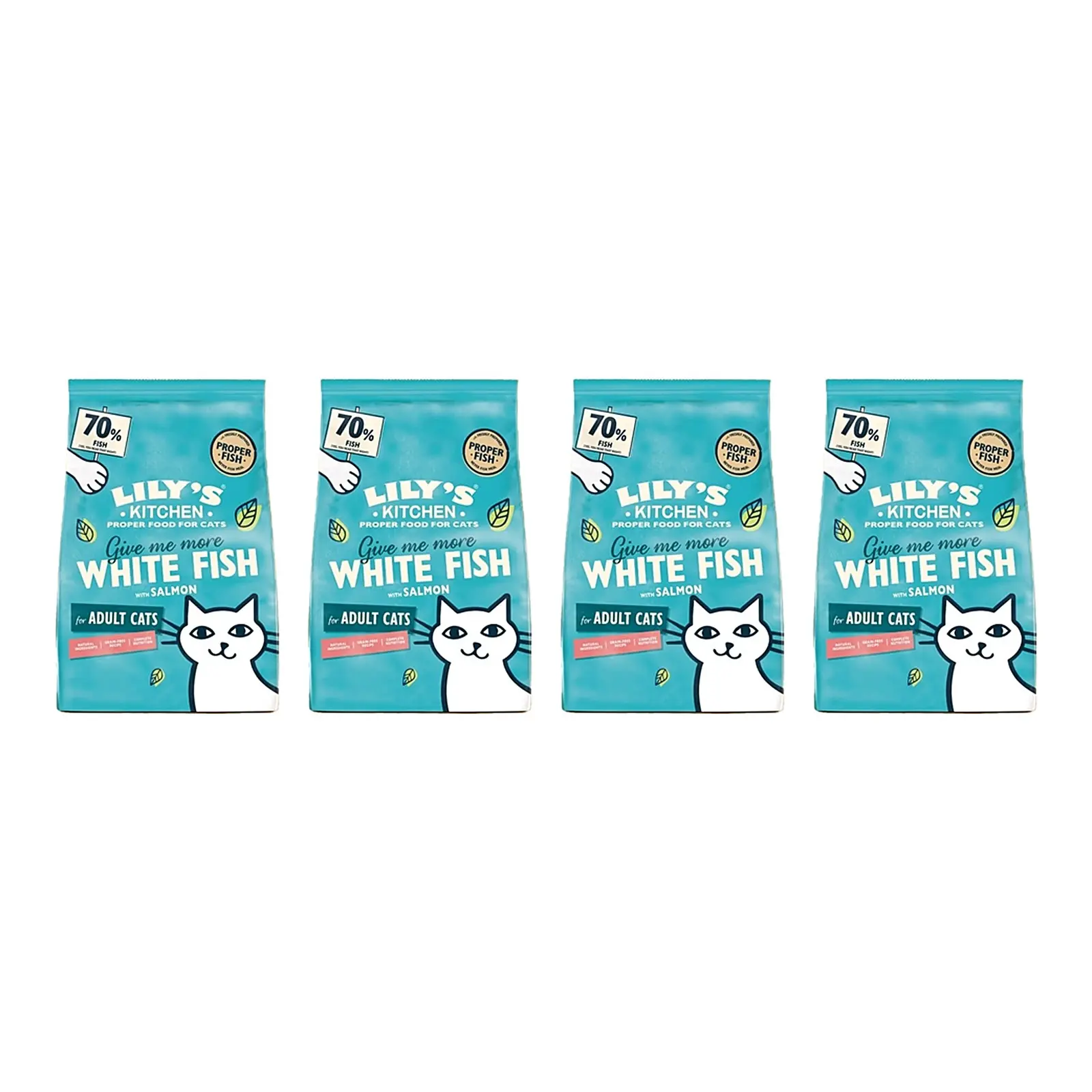 Lily's Kitchen kattenvoer Fisherman's Feast 800 g – multipack 4 stuks - Afbeelding 1