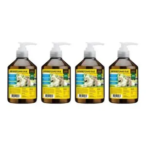 Utopia hennepzaadolie hond 500 ml met pompje – multipack 4 stuks - Afbeelding 1