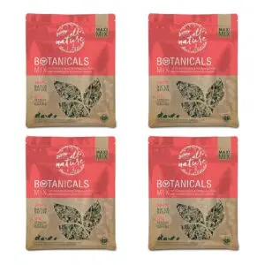 Bunny Nature Botanicals Maxi Mix frambozenblad 400 g – multipack 4 stuks - Afbeelding 1