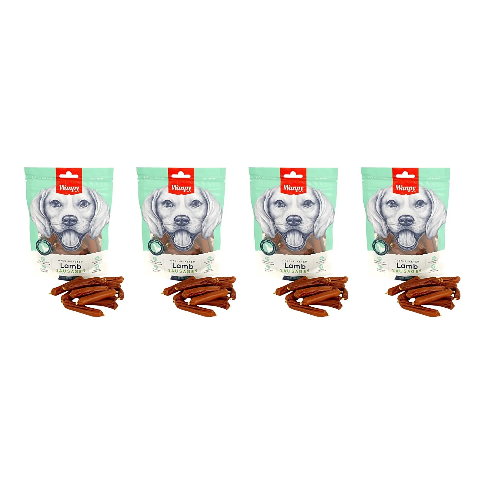 Wanpy Soft lam hondensnack oven-roasted 100 g – multipack 4 stuks - Afbeelding 1
