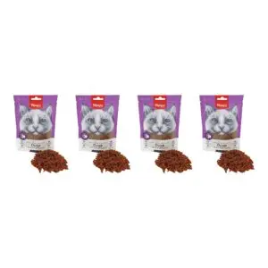 Wanpy Soft eend jerky strips kattensnack 80 g – multipack 4 stuks - Afbeelding 1