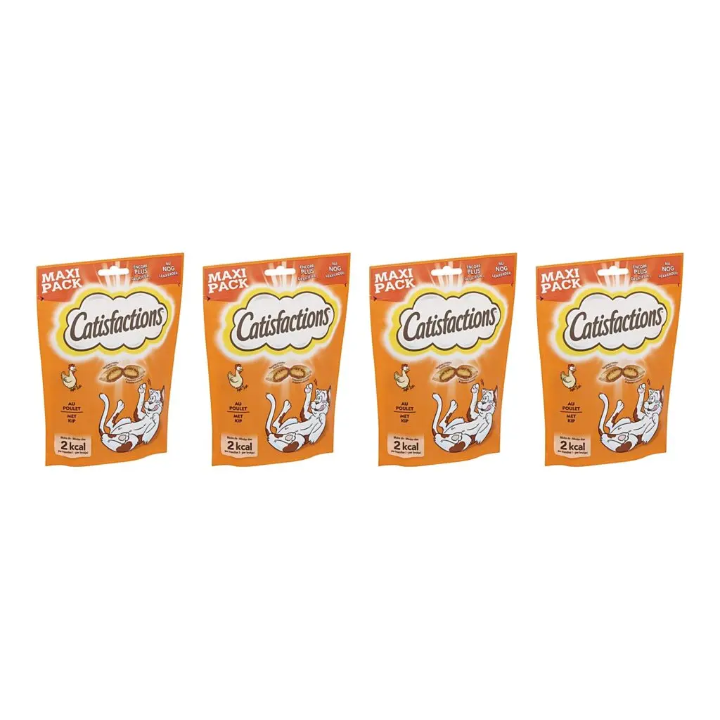 Catisfactions kattensnack kip 180 g – multipack 4 stuks