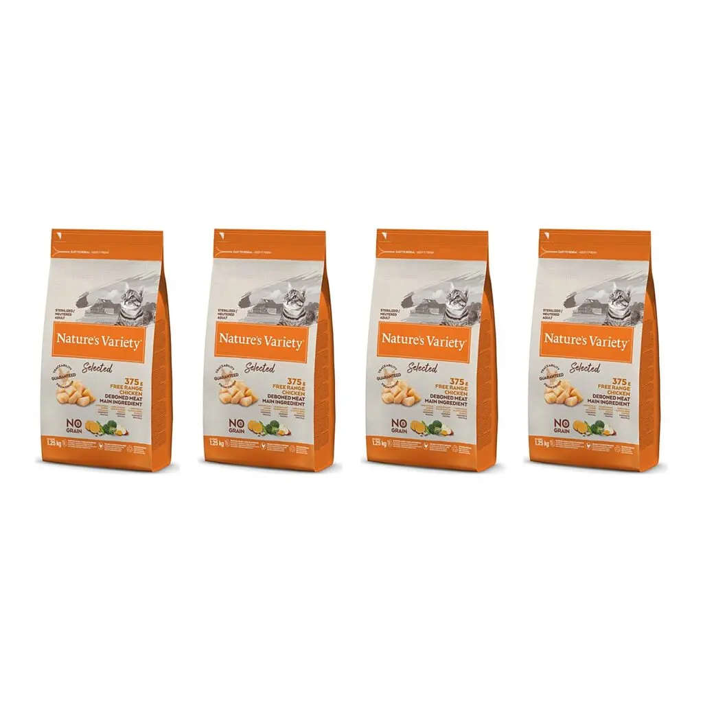 Nature's Variety Sterilized kat scharrelkip 1,25 kg – multipack 4 stuks