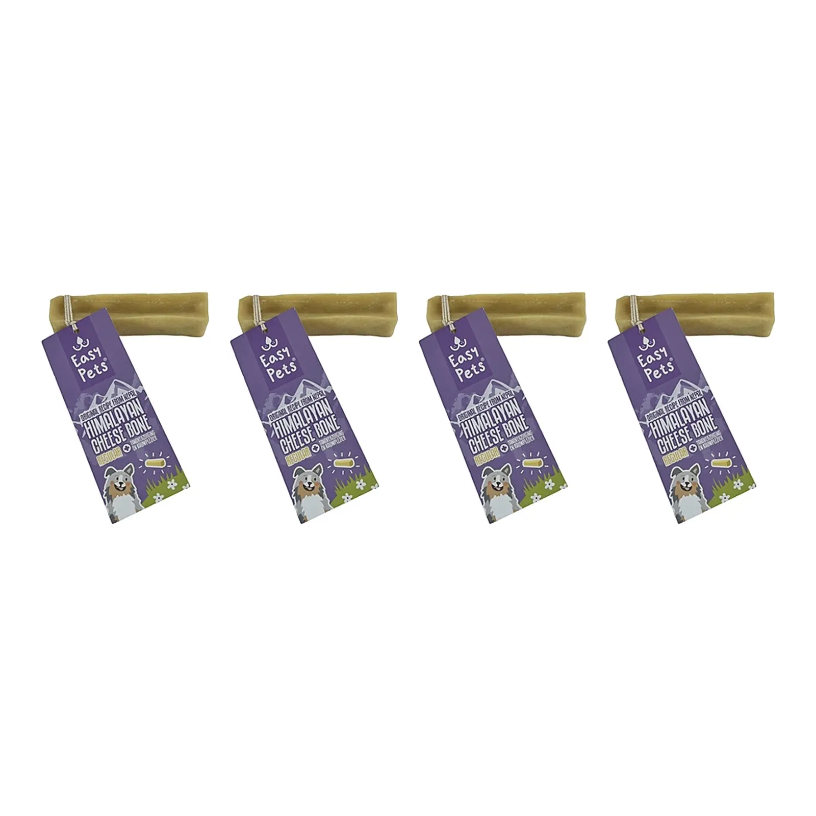 Easypets Himalayan Cheese Bone kauwsnack L 110 g – 4 stuks, voor honden (multipack) - Afbeelding 1