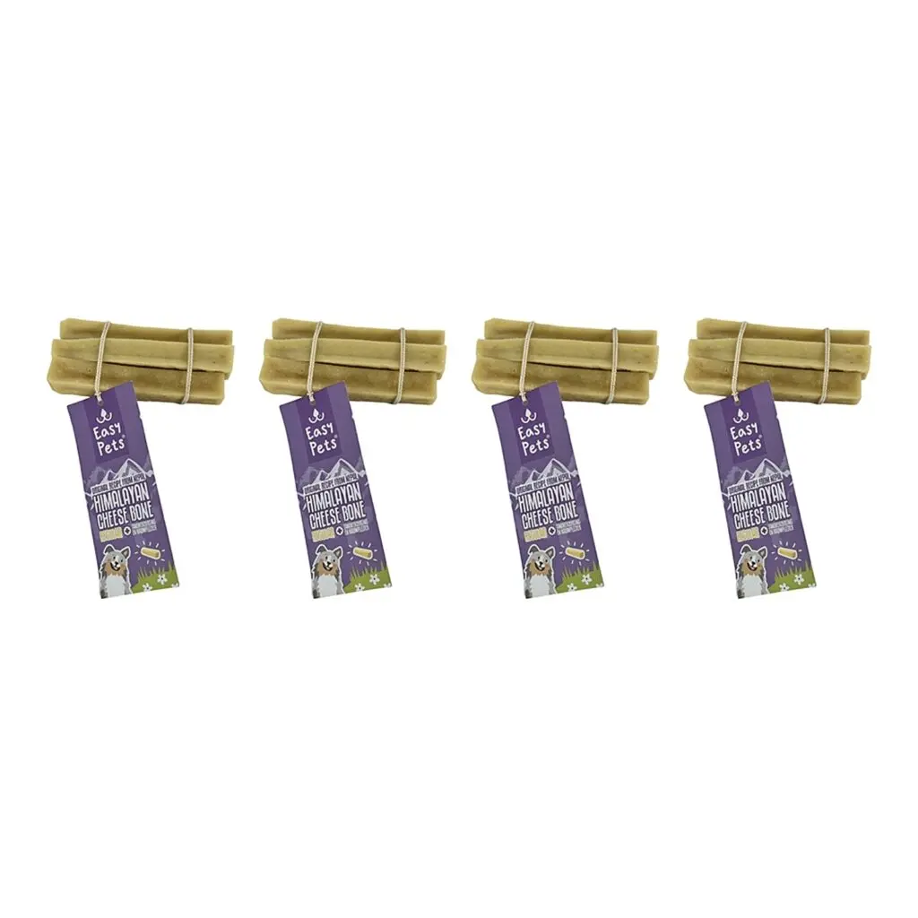 Easypets Himalayan Cheese Bone kauwsnack XL 225 g – 4 stuks, voor honden (multipack)