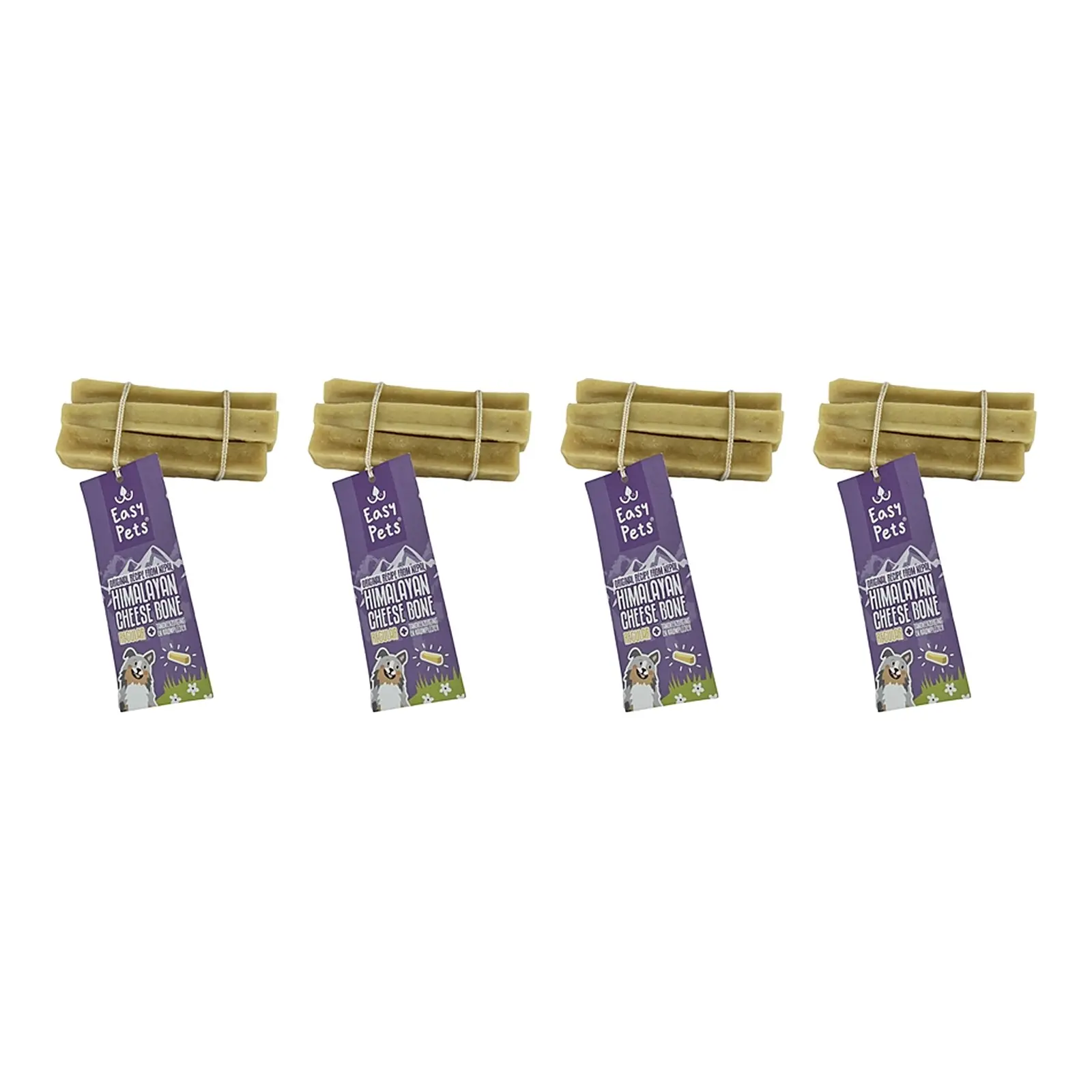 Easypets Himalayan Cheese Bone kauwsnack XL 225 g – 4 stuks, voor honden (multipack) - Afbeelding 1