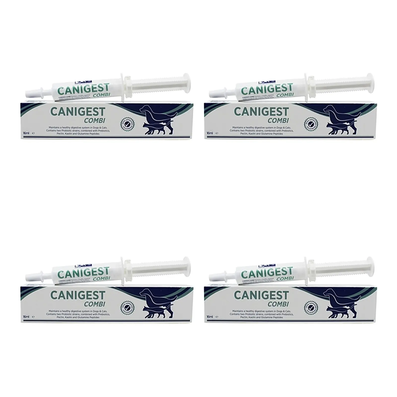 TRM Canigest Combi spuitpasta 16 ml – 4 stuks, spijsvertering honden (multipack) - Afbeelding 1