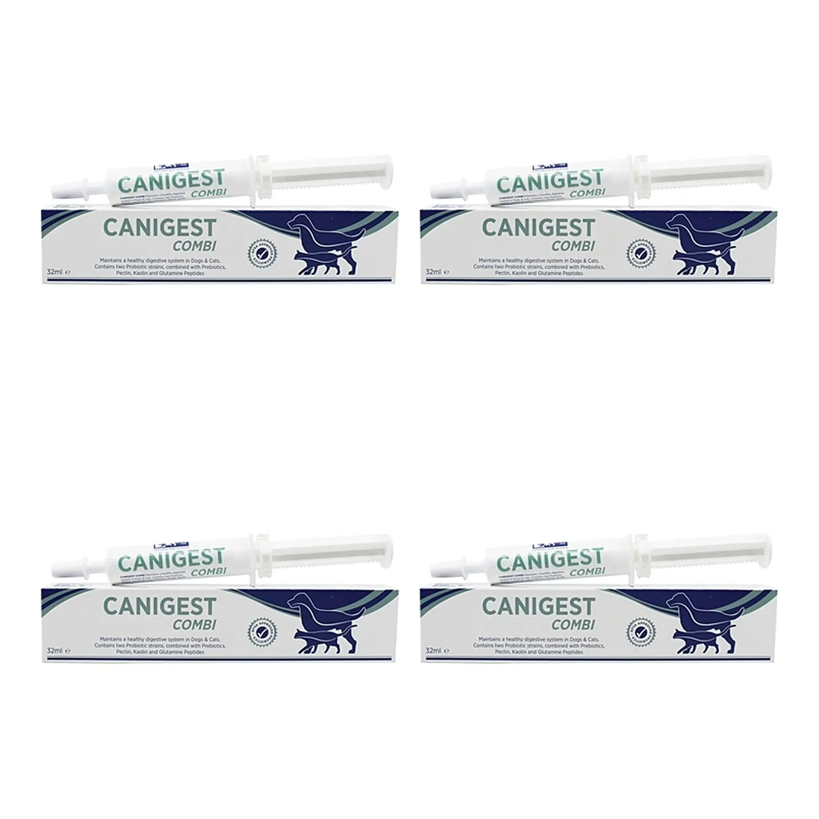 TRM Canigest Combi spuitpasta 32 ml – 4 stuks, spijsvertering honden (multipack) - Afbeelding 1