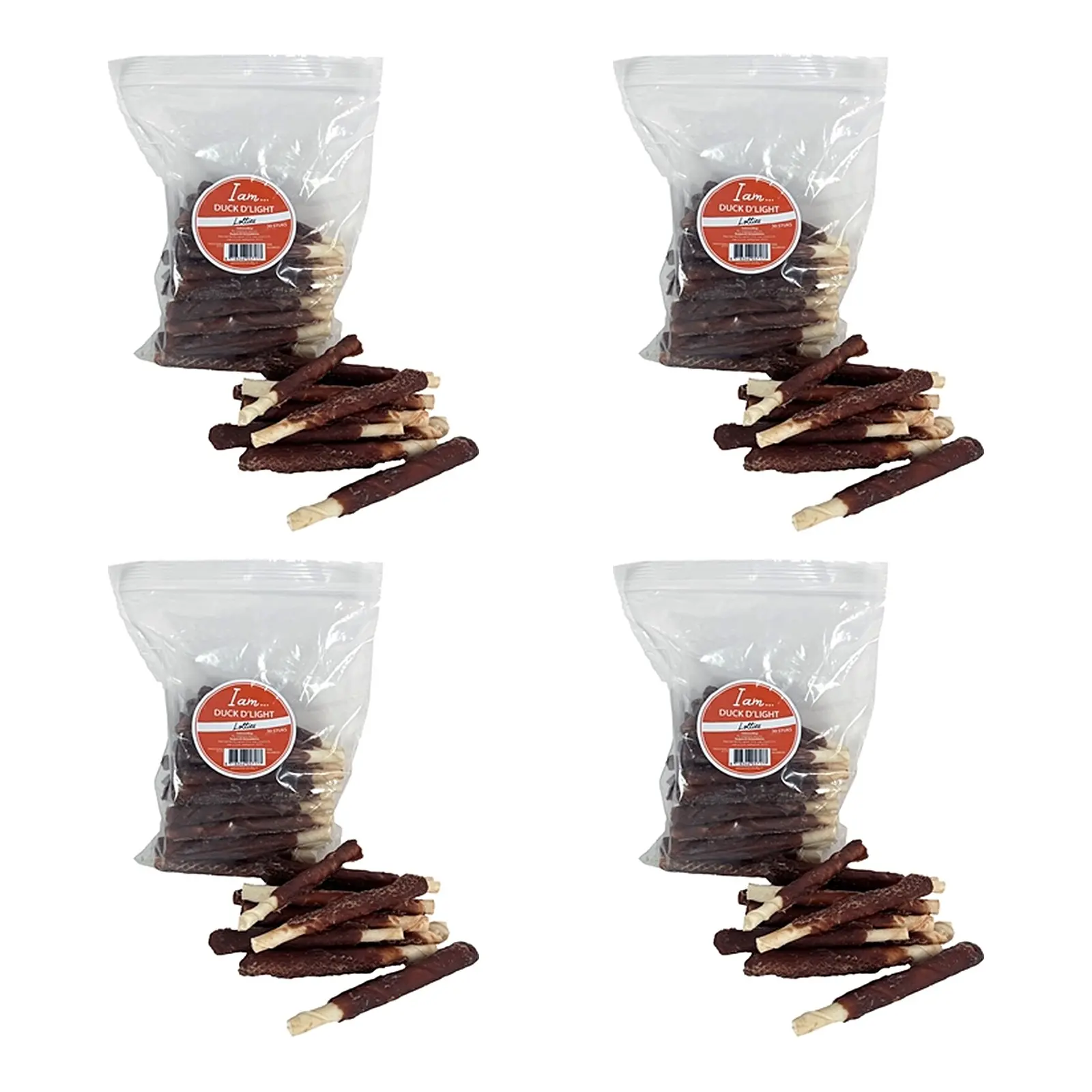 I Am Duck D'Light Lollies 30 St Eend Runderhuid Snacks – 4 stuks (multipack) - Afbeelding 1
