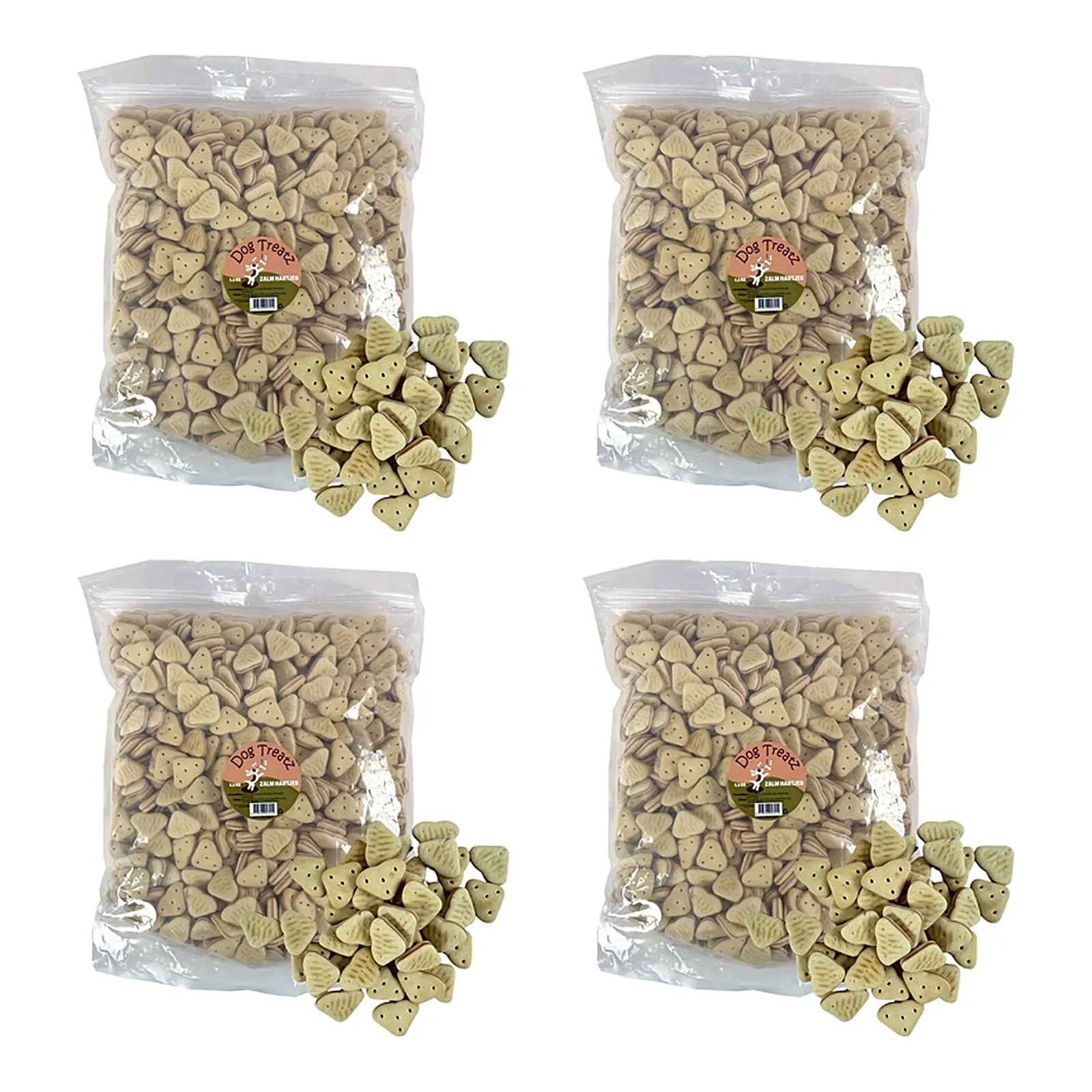 Dog Treatz zalm hartjes 2,5 kg – 4 stuks, krokante hartjes gevuld met zalm (multipack) - Afbeelding 1