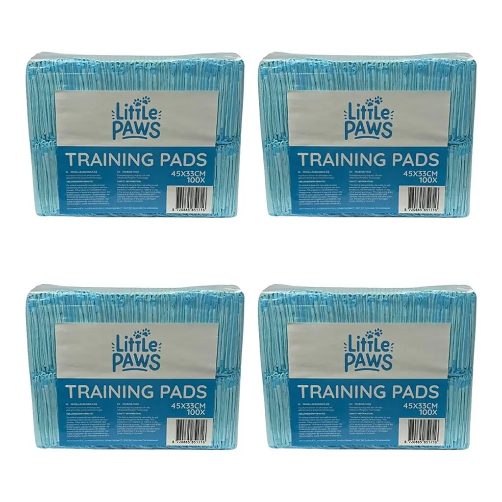 EasyPets Little Paws training pads 33 x 45 cm – 4 stuks, 100 stuks, geurloos (multipack)