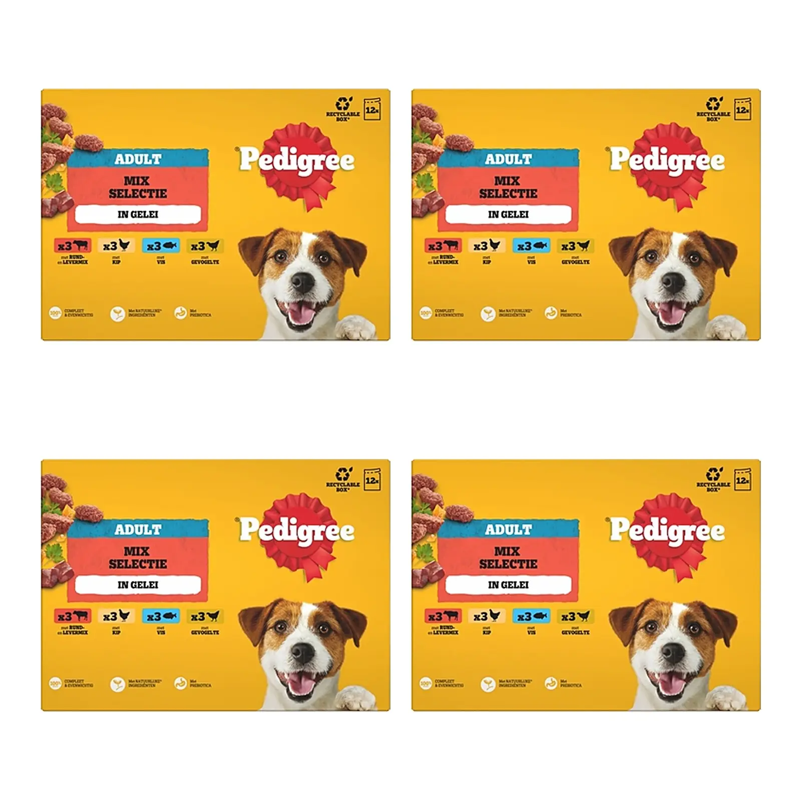 Pedigree hondenvoer Favourites maaltijdzakjes gelei 12 x 100 g – 4 stuks (multipack) - Afbeelding 1