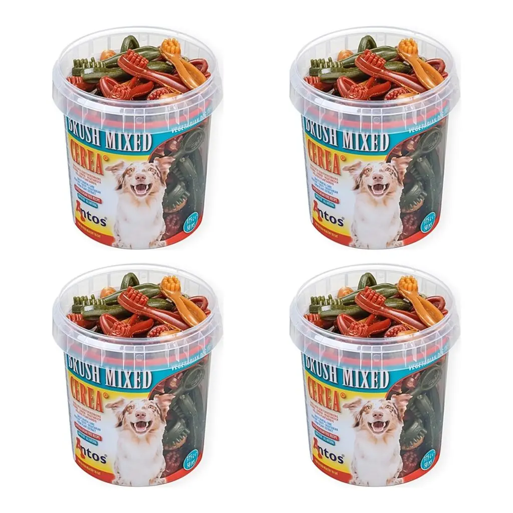 Hondensnacks Tandverzorging - Antos Mixed Brush Kauwsnack - 4 x 50 stuks - Voordeelverpakking