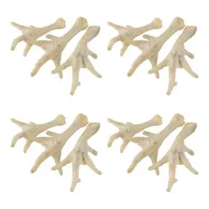 Kippenpoten Hond - Petsnack Gepofte Kippenpoten Wit met Honing - 4 x 1 kg - Hondensnacks Voordeelverpakking - Afbeelding 1