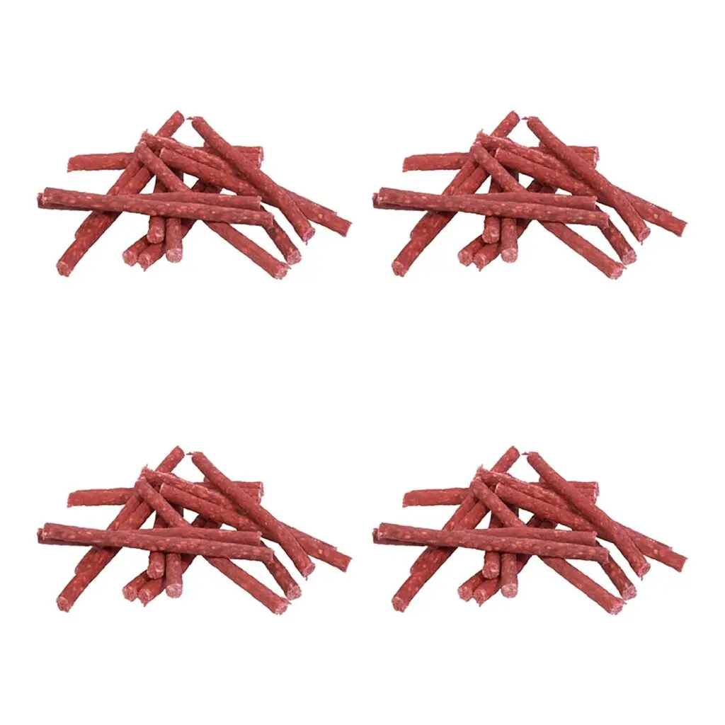 Petsnack kauwsnack Munchy rood 12,5 cm – multipack 4 x 100 stuks