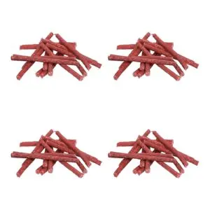 Petsnack kauwsnack Munchy rood 12,5 cm – multipack 4 x 100 stuks - Afbeelding 1