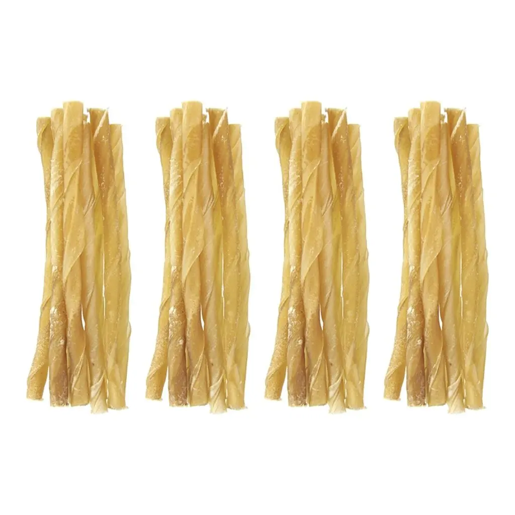 Kauwstaafjes Hond Buffelhuid - Petsnack Twisted Stick 12,5 cm - 4 x 100 stuks - Voordeelverpakking