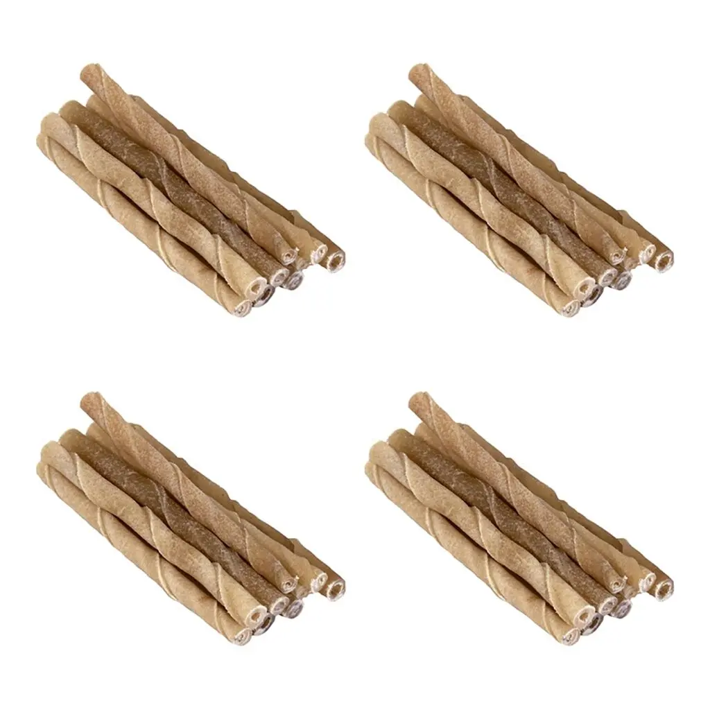 Petsnack buffelhuid twisted stick 12,5 cm – multipack 4 x 50 stuks