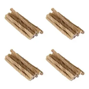 Petsnack buffelhuid twisted stick 12,5 cm – multipack 4 x 50 stuks - Afbeelding 1