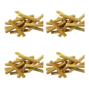 Kauwstaafjes Hond 100 stuks - Petsnack Geperste Staaf Buffelhuid 12,5 cm - 4 x 25 stuks - Voordeelverpakking - Afbeelding 1