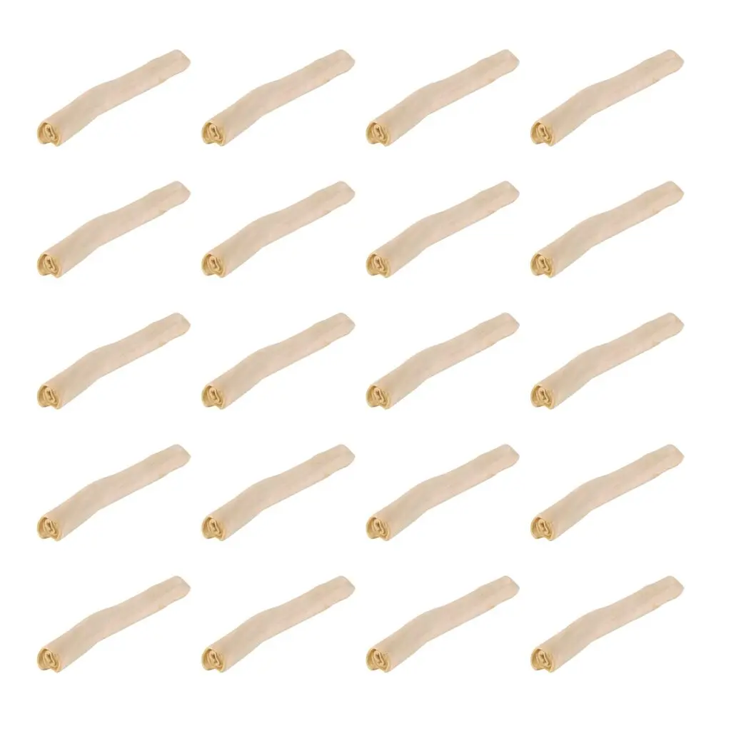 Kauwstaaf Hond Buffelhuid - Petsnack Rol Wit 5 inch (12,5 cm) - 4 x 10 stuks - Voordeelverpakking