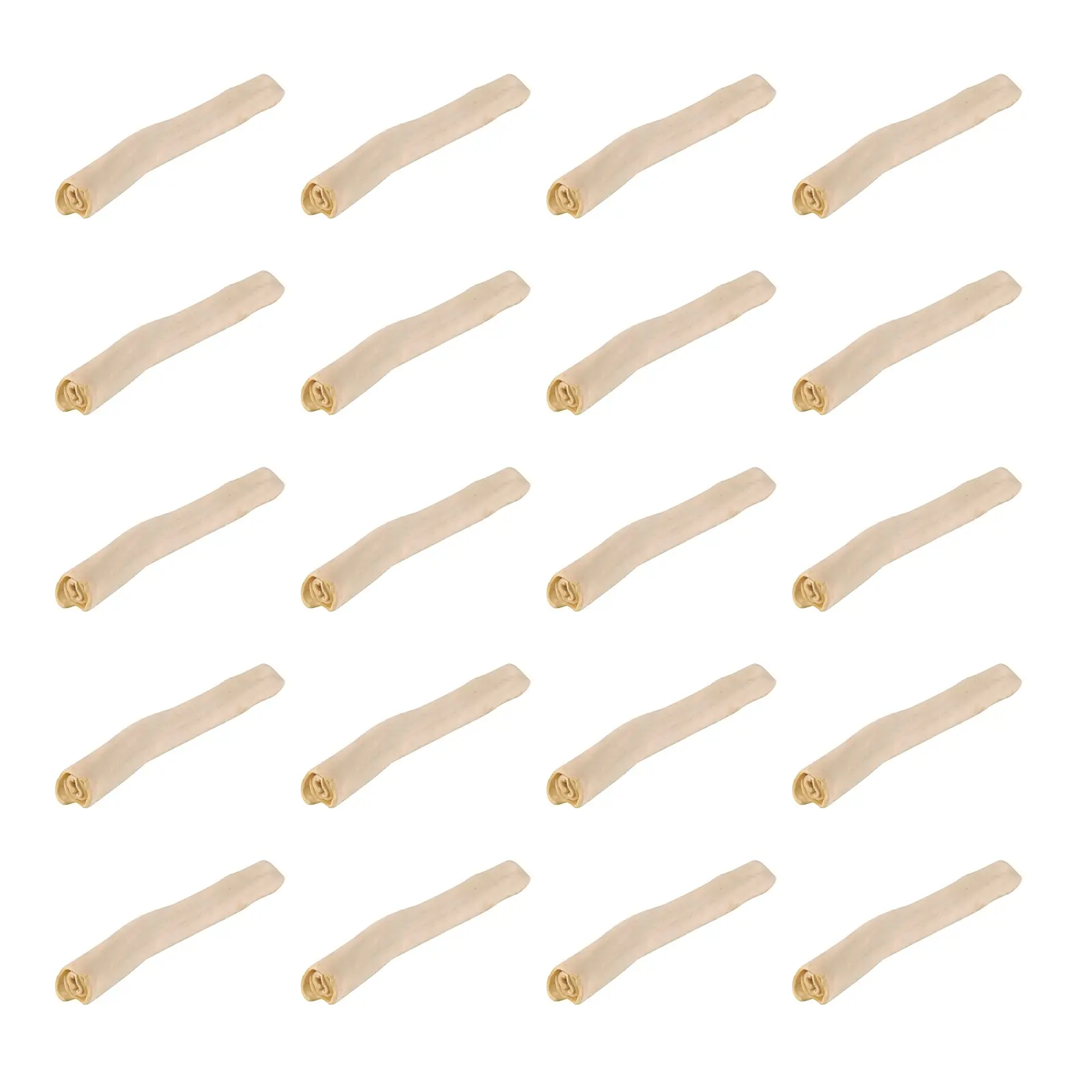 Petsnack rol wit buffelhuid 10 inch (25,5 cm) – multipack 4 x 5 stuks - Afbeelding 1