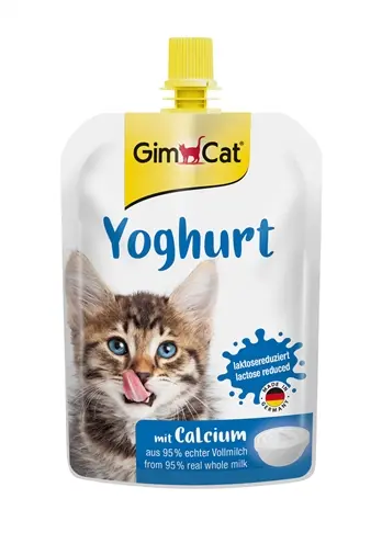 Gimcat yoghurt voor katten 150 g – lactose-gereduceerd, hersluitbaar