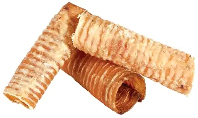 Petsnack buffelslurf 10-12 cm 1 kg – kauwsnack van buffelluchtpijp