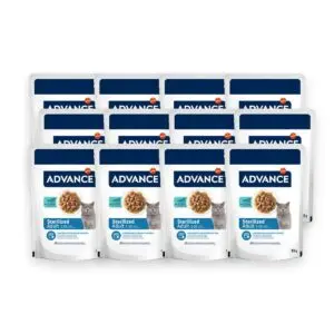 Advance kattenvoer Sterilized kabeljauw 12 x 85 g – natvoer