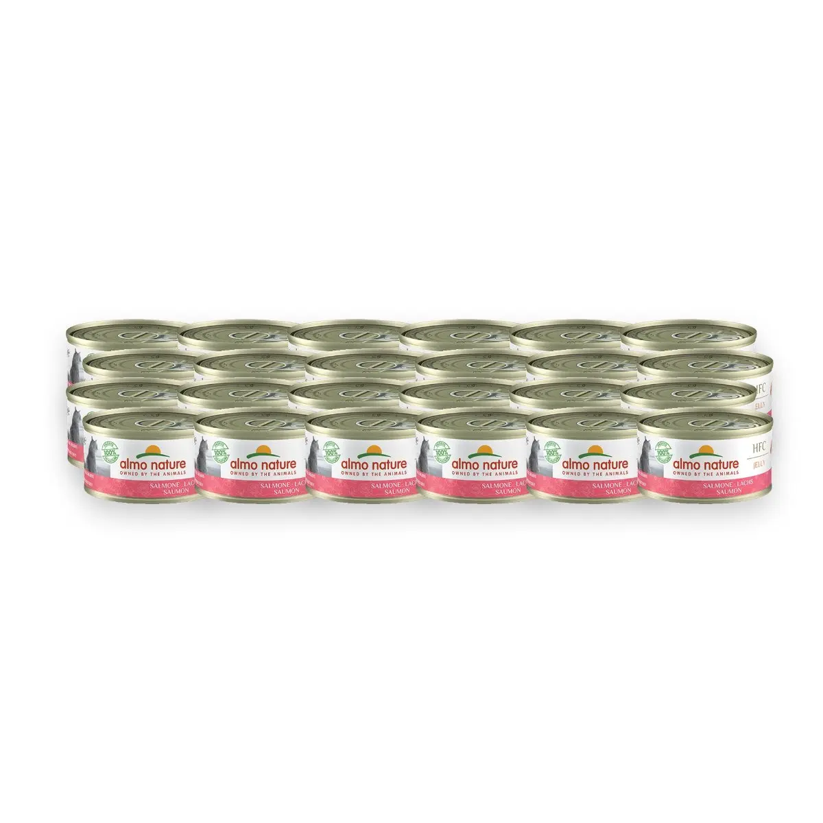 Almo Nature Cat natvoer zalm jelly 24 x 70 g