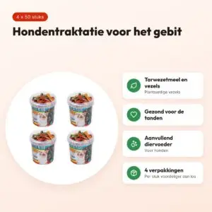 Antos Mixed Brush hondentraktatie 50 stuks – multipack 4 x 50 stuks – voordelen