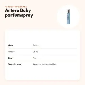 Artero Baby parfumspray 90 ml – frisse geur voor pups – productinformatie