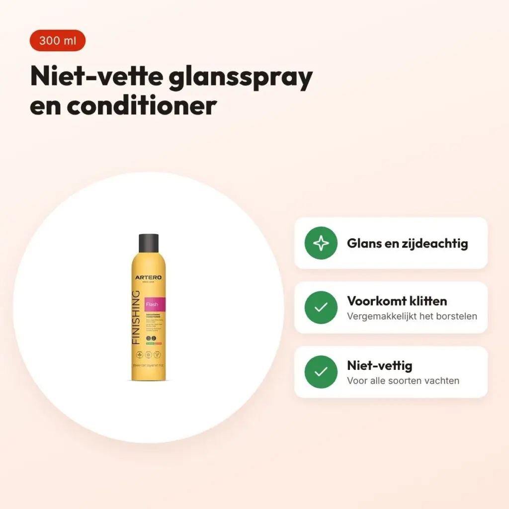 Artero Flash glansspray en conditioner 300 ml – niet-vettig – voordelen