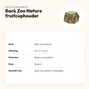 Back Zoo Nature fruitcuphouder bark-look 5 x 3 cm – assorti – productinformatie