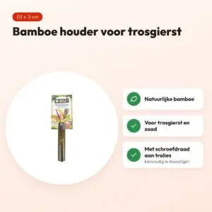 Back Zoo Nature Grass Keeper 20 x 3 cm – bamboe voederhouder – voordelen