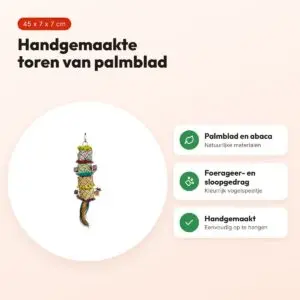 Back Zoo Nature vogelspeeltje Flower Tower 45 x 7 x 7 cm – voordelen