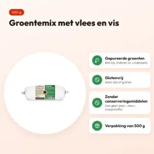 Barfmenu groentemix hondenvoer 500 g – glutenvrij – voordelen