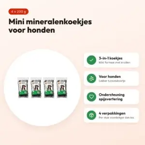 BF Petfood 3-in-1 mineralenkoekjes mini hond 200 g – multipack 4 stuks – voordelen