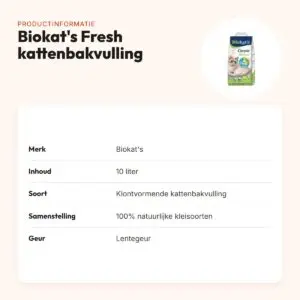 Biokat's Fresh kattenbakvulling klontvormend lentegeur 10 liter – productinformatie