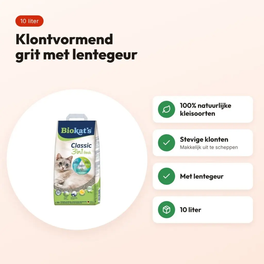 Biokat's Fresh kattenbakvulling klontvormend lentegeur 10 liter – voordelen