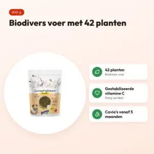 Bunny Nature Caviadroom Basic caviavoer 600 g – biodivers – voordelen
