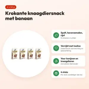 Bunny Nature Crunchy Cracker banaan 50 g – multipack 4 stuks – voordelen