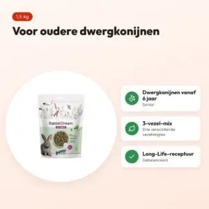 Bunny Nature Konijnendroom Senior konijnenvoer 1,5 kg – voordelen