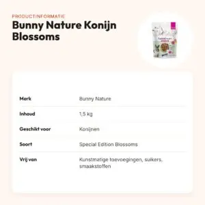 Bunny Nature Konijnendroom Special Edition Blossoms 1,5 kg – productinformatie