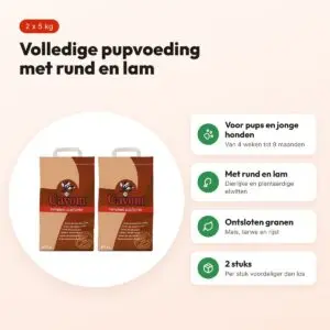 Cavom hondenvoer Compleet Pup/Junior 5 kg – multipack 2 stuks – voordelen